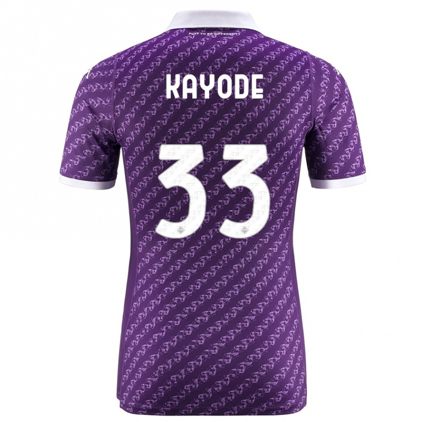 Niño Fútbol Camiseta Michael Kayode #33 Violeta 1ª Equipación 2023/24 México