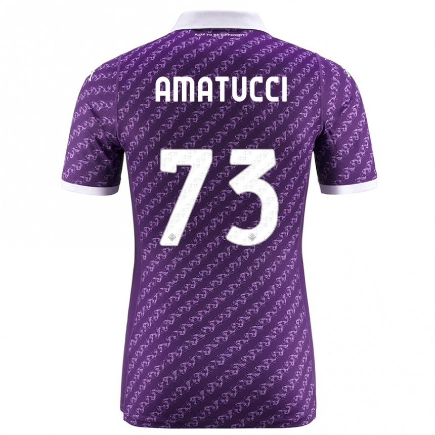 Niño Fútbol Camiseta Lorenzo Amatucci #73 Violeta 1ª Equipación 2023/24 México