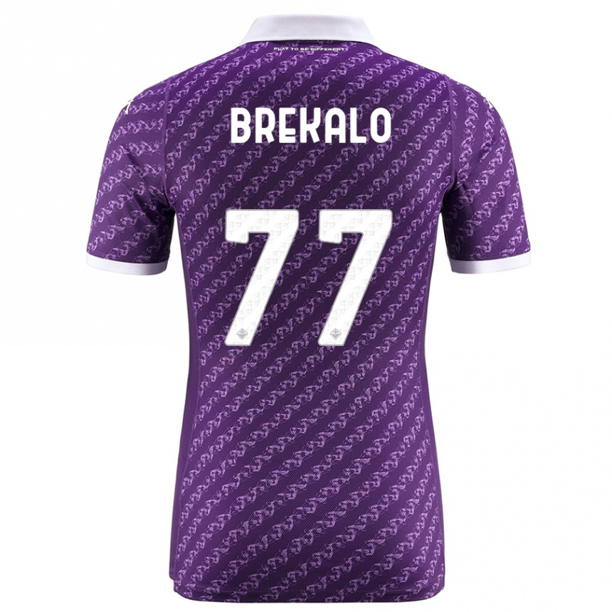 Niño Fútbol Camiseta Josip Brekalo #77 Violeta 1ª Equipación 2023/24 México