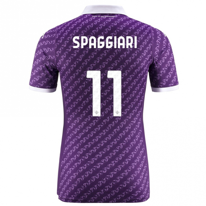 Niño Fútbol Camiseta Riccardo Spaggiari #11 Violeta 1ª Equipación 2023/24 México