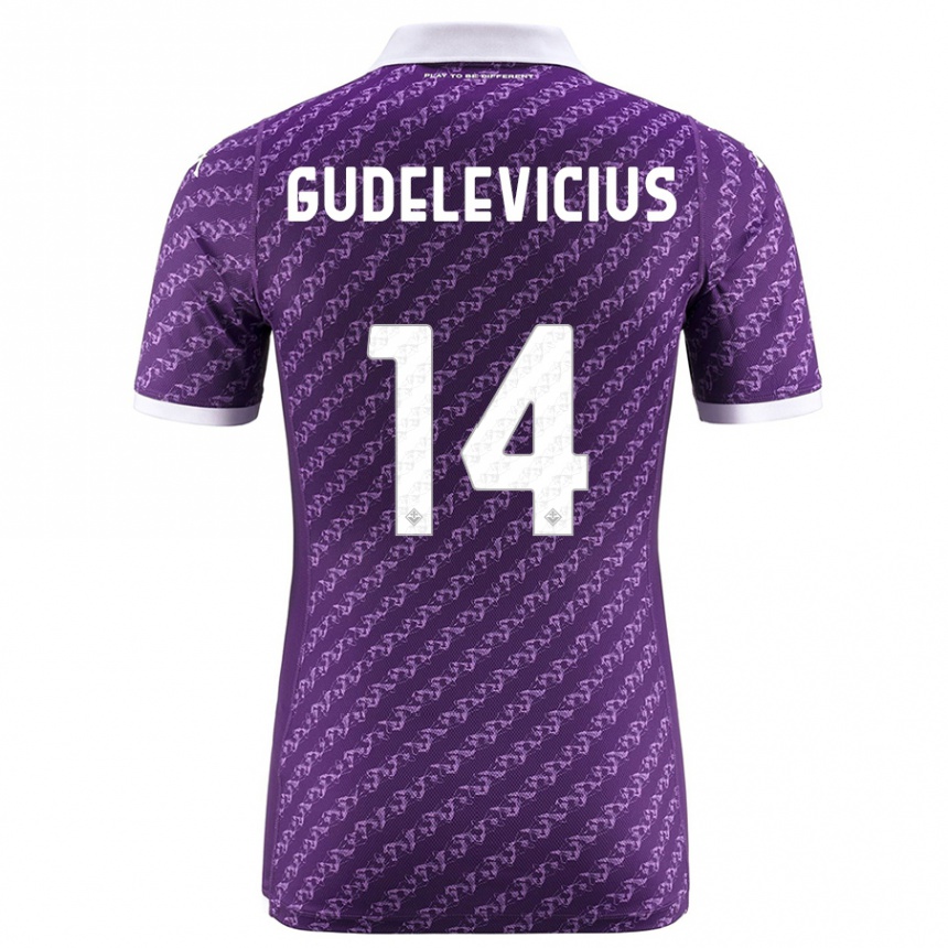 Niño Fútbol Camiseta Ernestas Gudelevicius #14 Violeta 1ª Equipación 2023/24 México