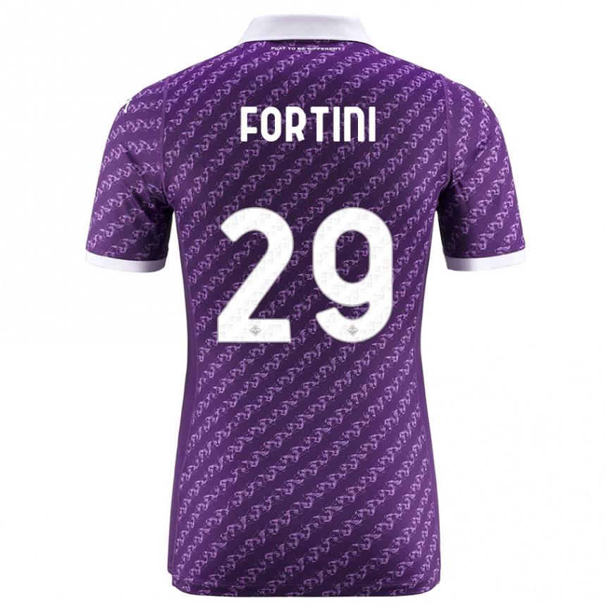 Niño Fútbol Camiseta Niccolò Fortini #29 Violeta 1ª Equipación 2023/24 México