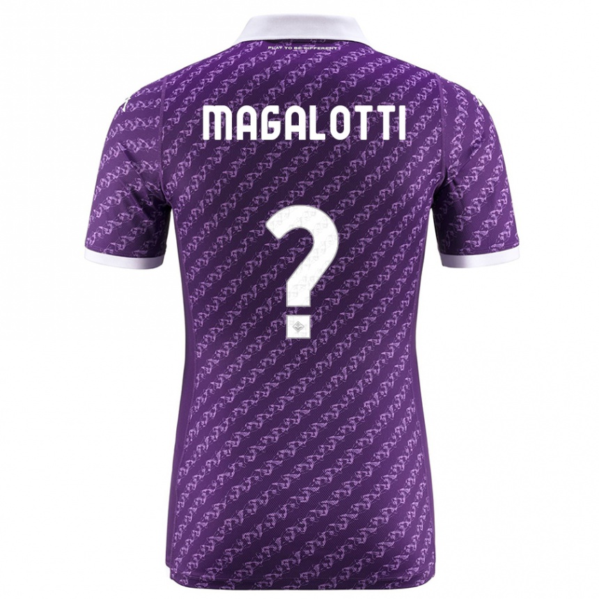 Niño Fútbol Camiseta Mattia Magalotti #0 Violeta 1ª Equipación 2023/24 México