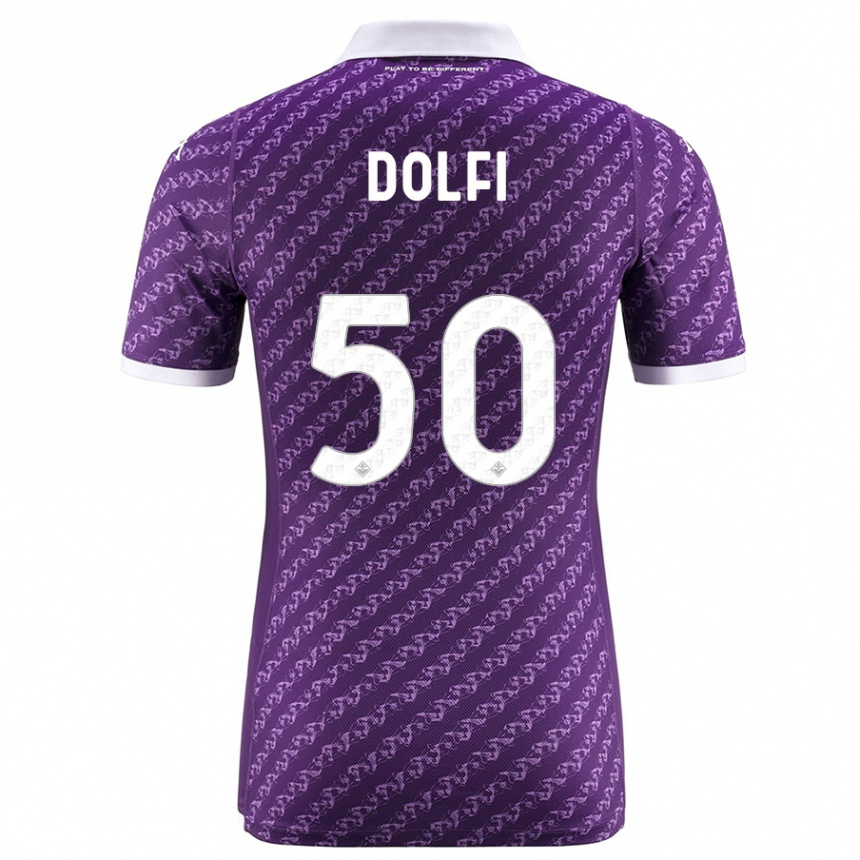 Niño Fútbol Camiseta Brando Dolfi #50 Violeta 1ª Equipación 2023/24 México