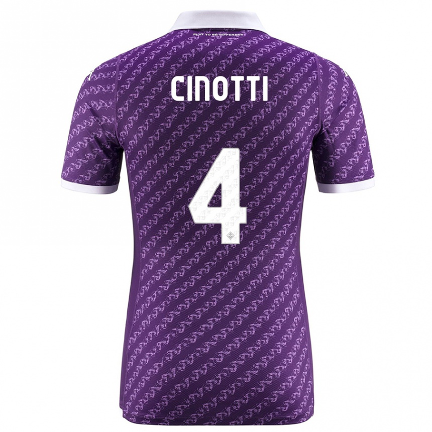 Niño Fútbol Camiseta Norma Cinotti #4 Violeta 1ª Equipación 2023/24 México