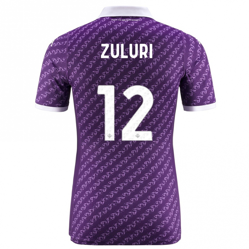 Niño Fútbol Camiseta Athena Zuluri #12 Violeta 1ª Equipación 2023/24 México