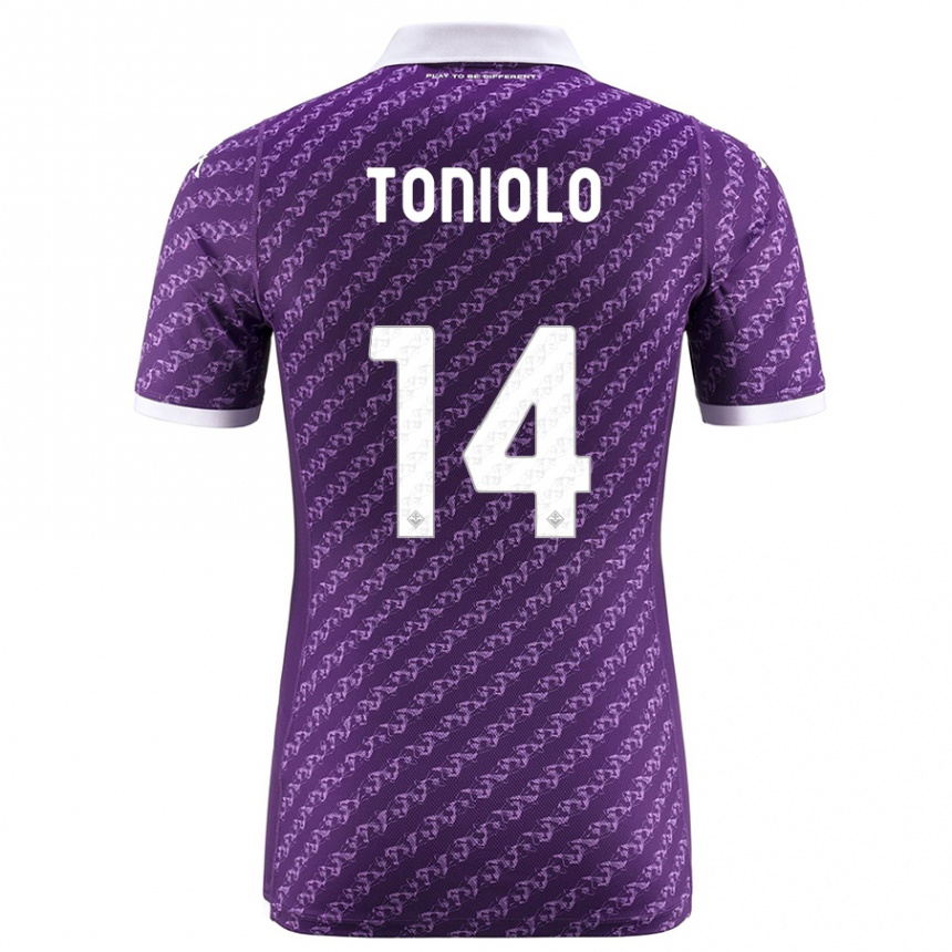 Niño Fútbol Camiseta Martina Toniolo #14 Violeta 1ª Equipación 2023/24 México