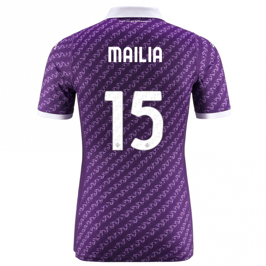 Niño Fútbol Camiseta Siria Mailia #15 Violeta 1ª Equipación 2023/24 México