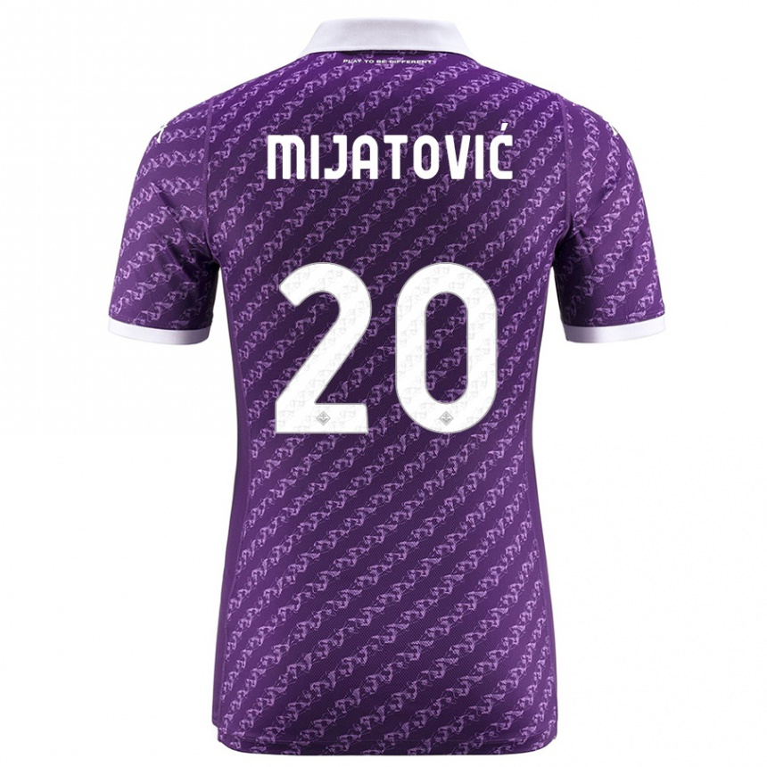 Niño Fútbol Camiseta Milica Mijatović #20 Violeta 1ª Equipación 2023/24 México