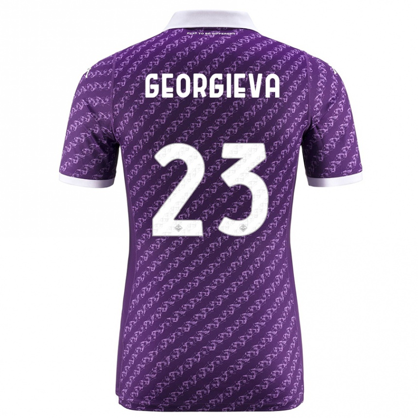 Niño Fútbol Camiseta Marina Georgieva #23 Violeta 1ª Equipación 2023/24 México