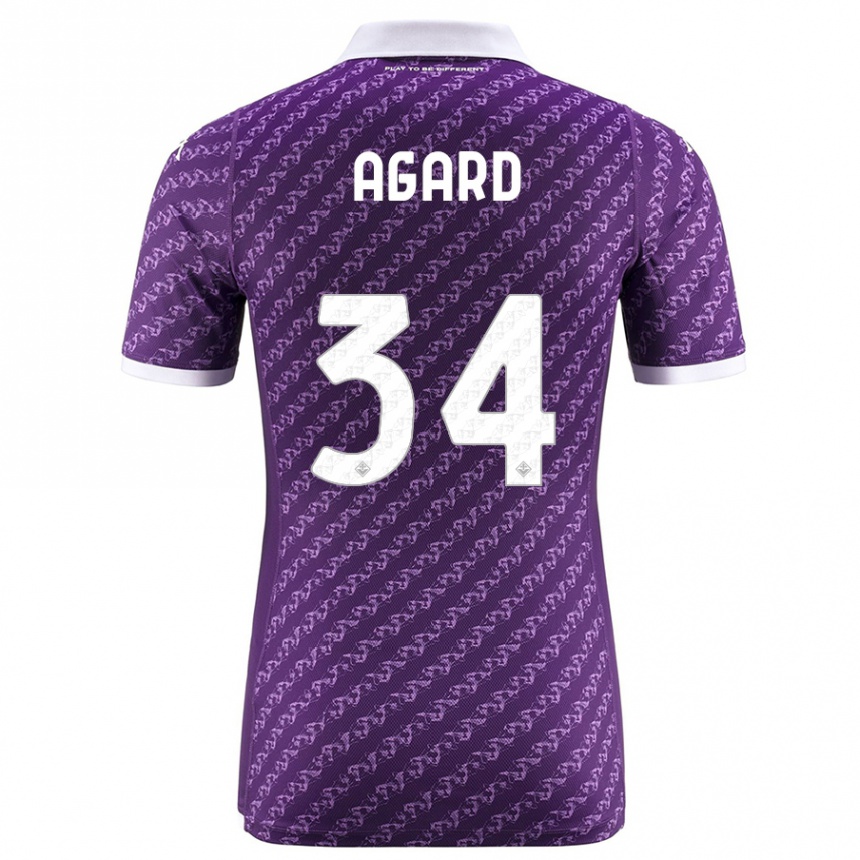 Niño Fútbol Camiseta Laura Agard #34 Violeta 1ª Equipación 2023/24 México