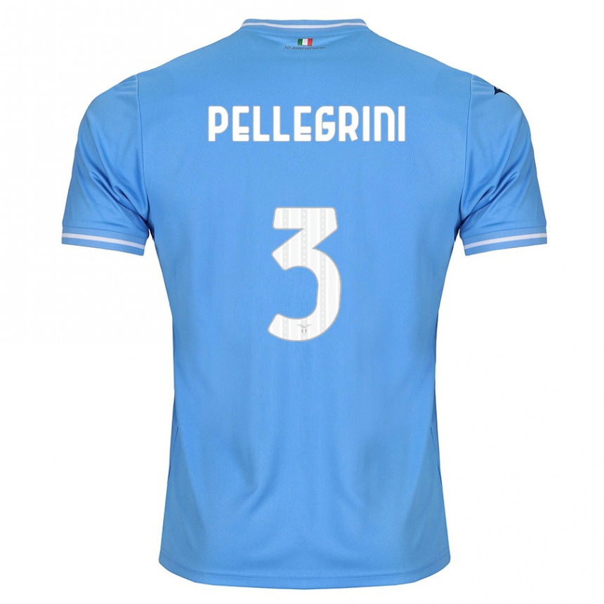 Niño Fútbol Camiseta Luca Pellegrini #3 Azul 1ª Equipación 2023/24 México