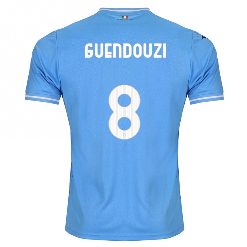 Niño Fútbol Camiseta Matteo Guendouzi #8 Azul 1ª Equipación 2023/24 México