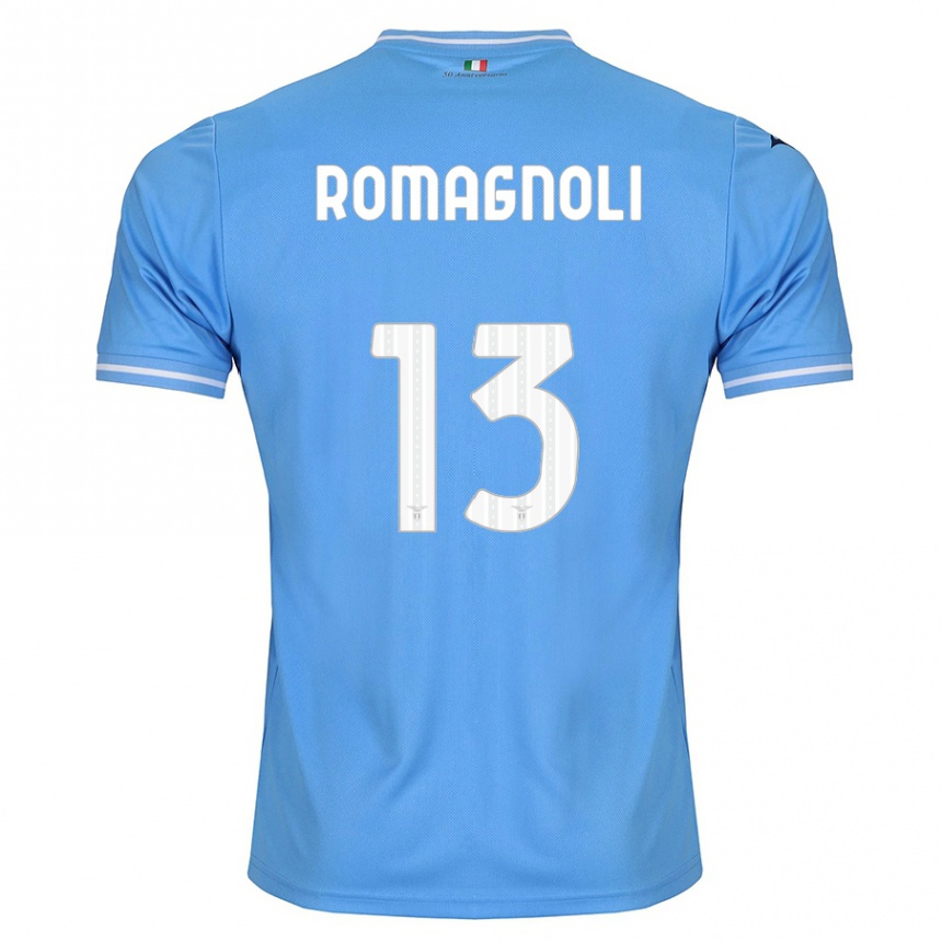 Niño Fútbol Camiseta Alessio Romagnoli #13 Azul 1ª Equipación 2023/24 México