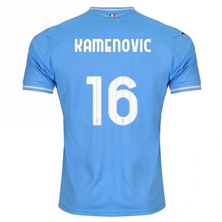 Niño Fútbol Camiseta Dimitrije Kamenović #16 Azul 1ª Equipación 2023/24 México