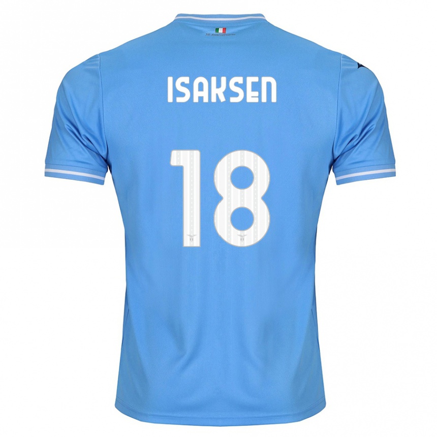 Niño Fútbol Camiseta Gustav Isaksen #18 Azul 1ª Equipación 2023/24 México