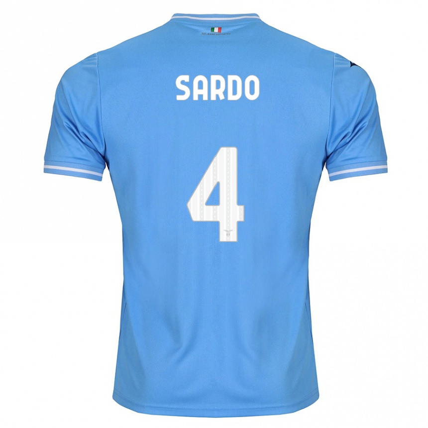 Niño Fútbol Camiseta Jacopo Sardo #4 Azul 1ª Equipación 2023/24 México