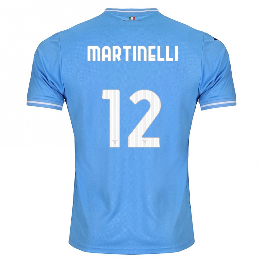 Niño Fútbol Camiseta Leonardo Martinelli #12 Azul 1ª Equipación 2023/24 México