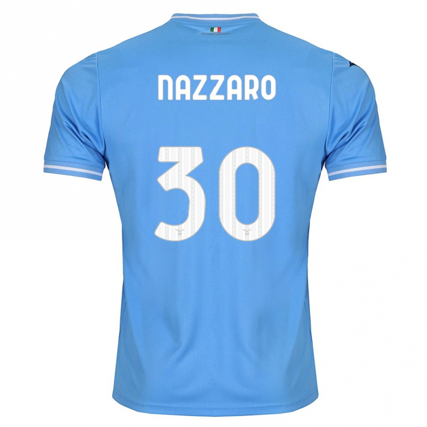 Niño Fútbol Camiseta Marco Nazzaro #30 Azul 1ª Equipación 2023/24 México