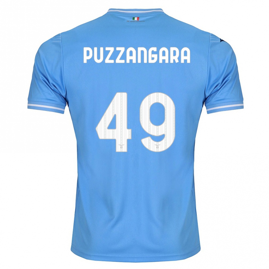 Niño Fútbol Camiseta Angelo Antonio Puzzangara #49 Azul 1ª Equipación 2023/24 México