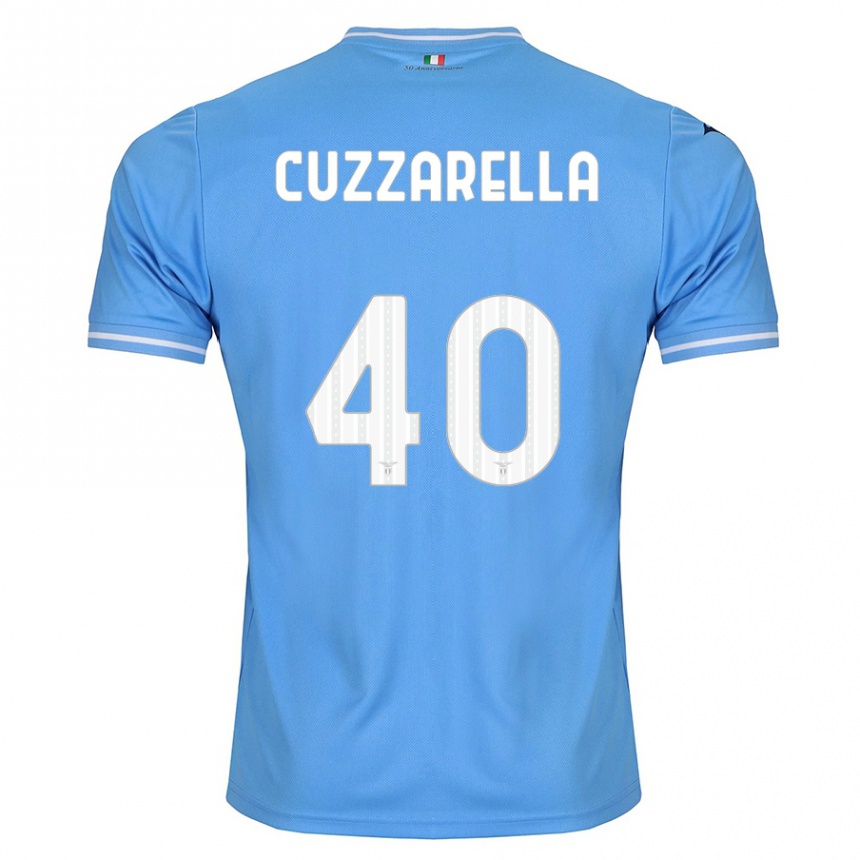 Niño Fútbol Camiseta Cristian Cuzzarella #40 Azul 1ª Equipación 2023/24 México