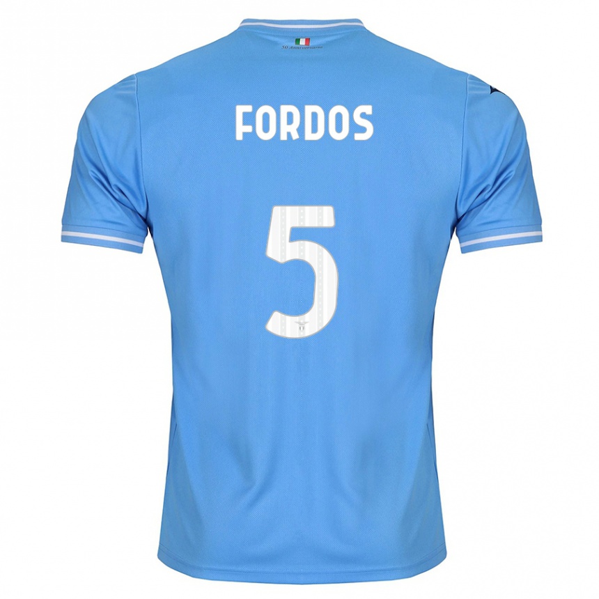 Niño Fútbol Camiseta Beatrix Fordos #5 Azul 1ª Equipación 2023/24 México