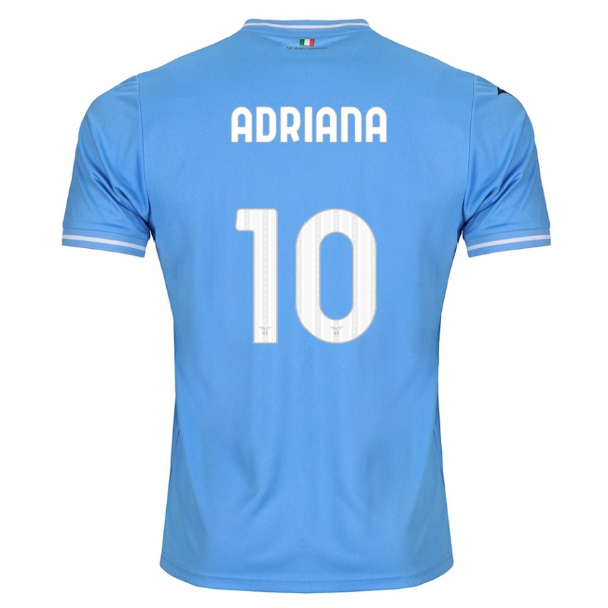 Niño Fútbol Camiseta Adriana Martín Santamaría #10 Azul 1ª Equipación 2023/24 México