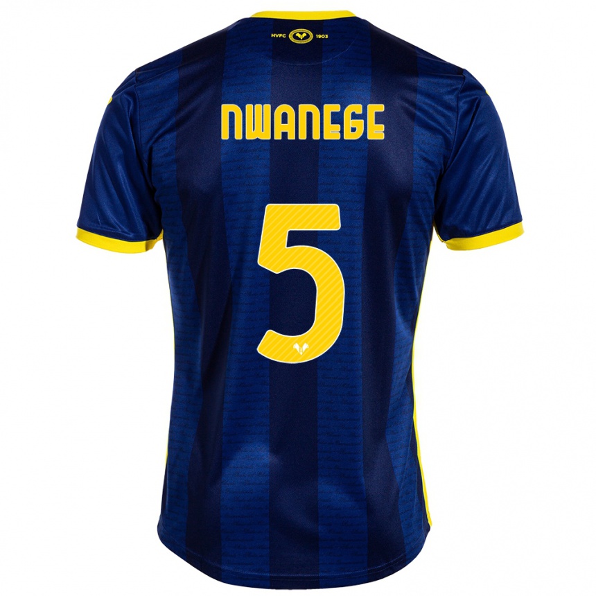 Niño Fútbol Camiseta Karlson Nwanege #5 Armada 1ª Equipación 2023/24 México