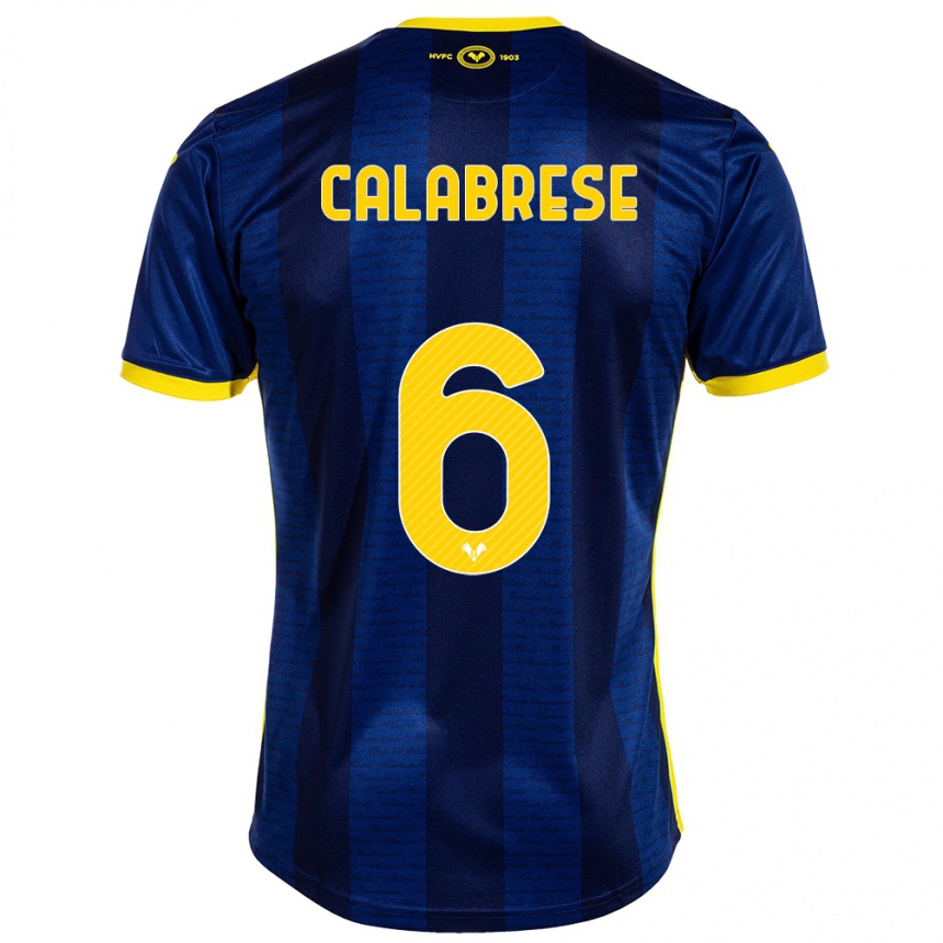 Niño Fútbol Camiseta Nicolò Calabrese #6 Armada 1ª Equipación 2023/24 México