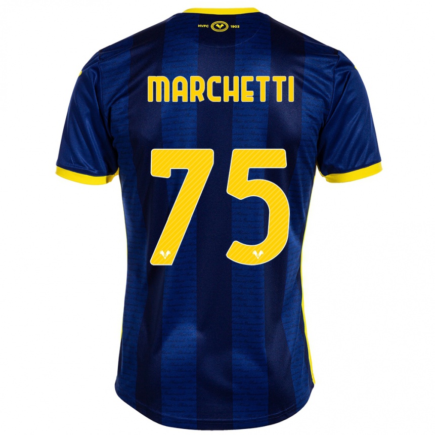 Niño Fútbol Camiseta Nicolò Marchetti #75 Armada 1ª Equipación 2023/24 México