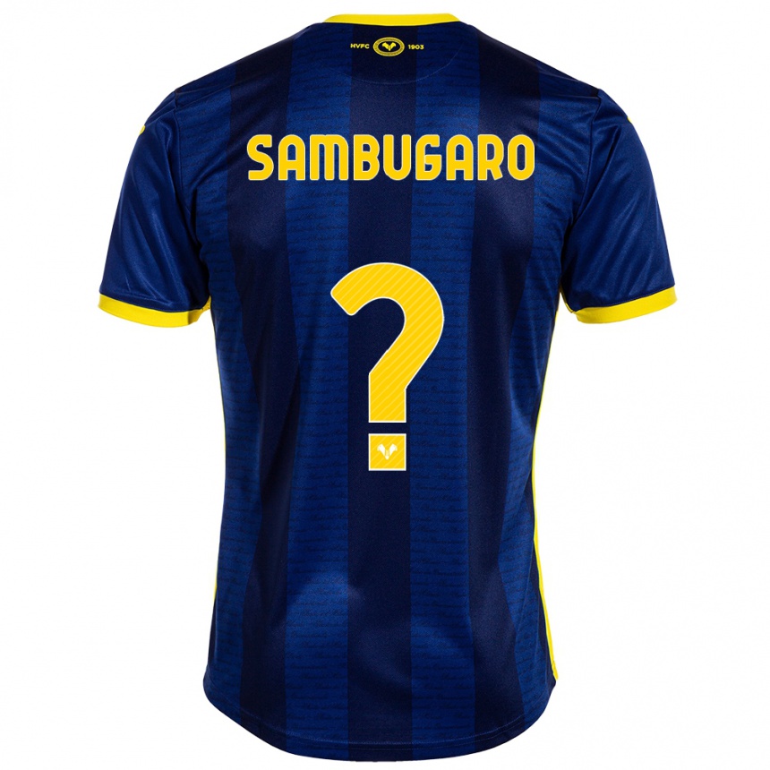 Niño Fútbol Camiseta Mattia Sambugaro #0 Armada 1ª Equipación 2023/24 México