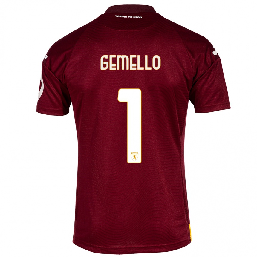 Niño Fútbol Camiseta Luca Gemello #1 Rojo Oscuro 1ª Equipación 2023/24 México