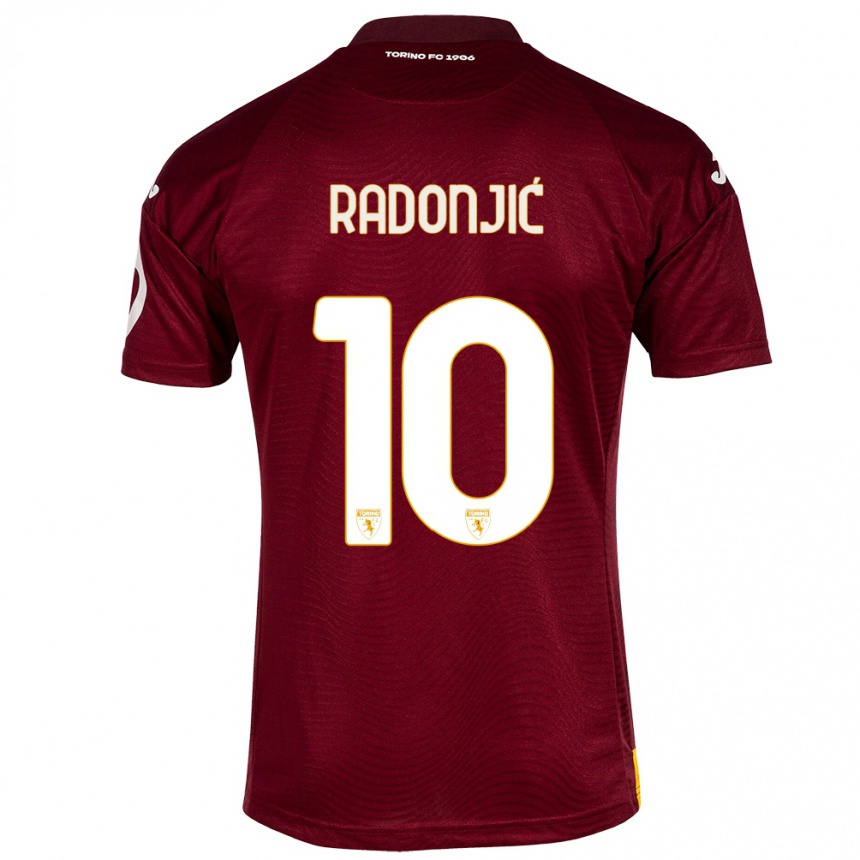 Niño Fútbol Camiseta Nemanja Radonjić #10 Rojo Oscuro 1ª Equipación 2023/24 México