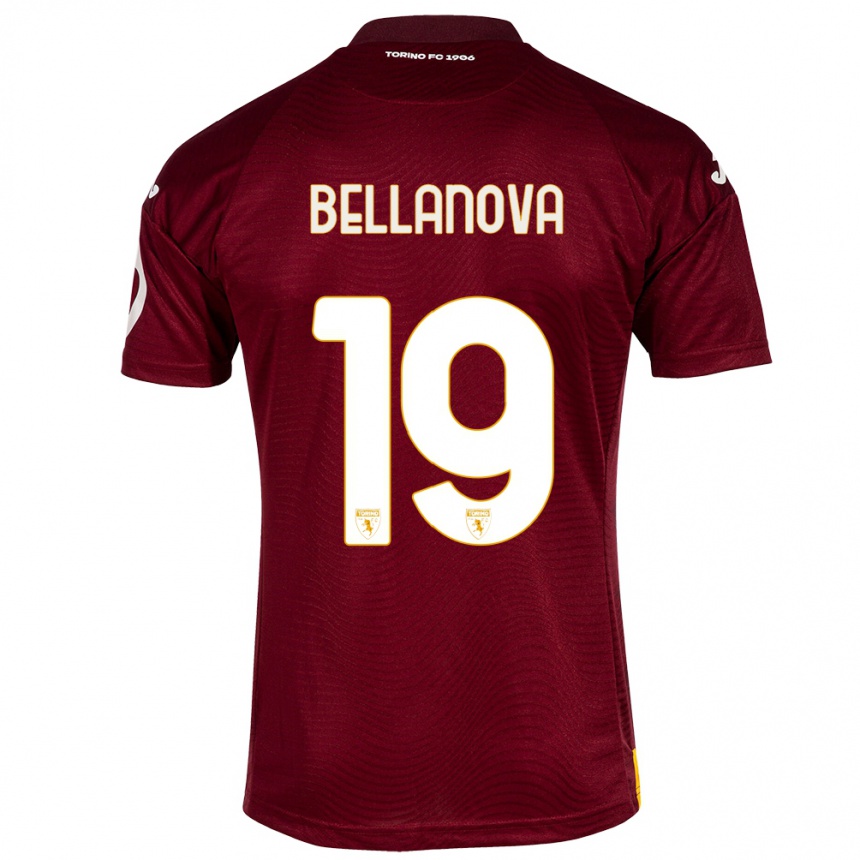 Niño Fútbol Camiseta Raoul Bellanova #19 Rojo Oscuro 1ª Equipación 2023/24 México