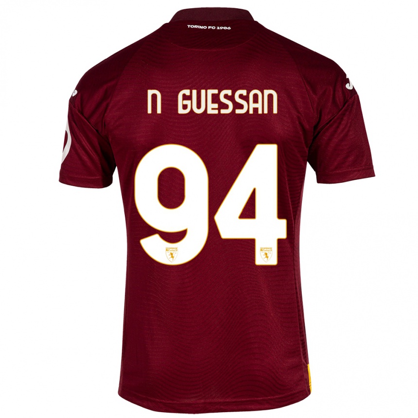 Niño Fútbol Camiseta Ange Caumenan N'guessan #94 Rojo Oscuro 1ª Equipación 2023/24 México