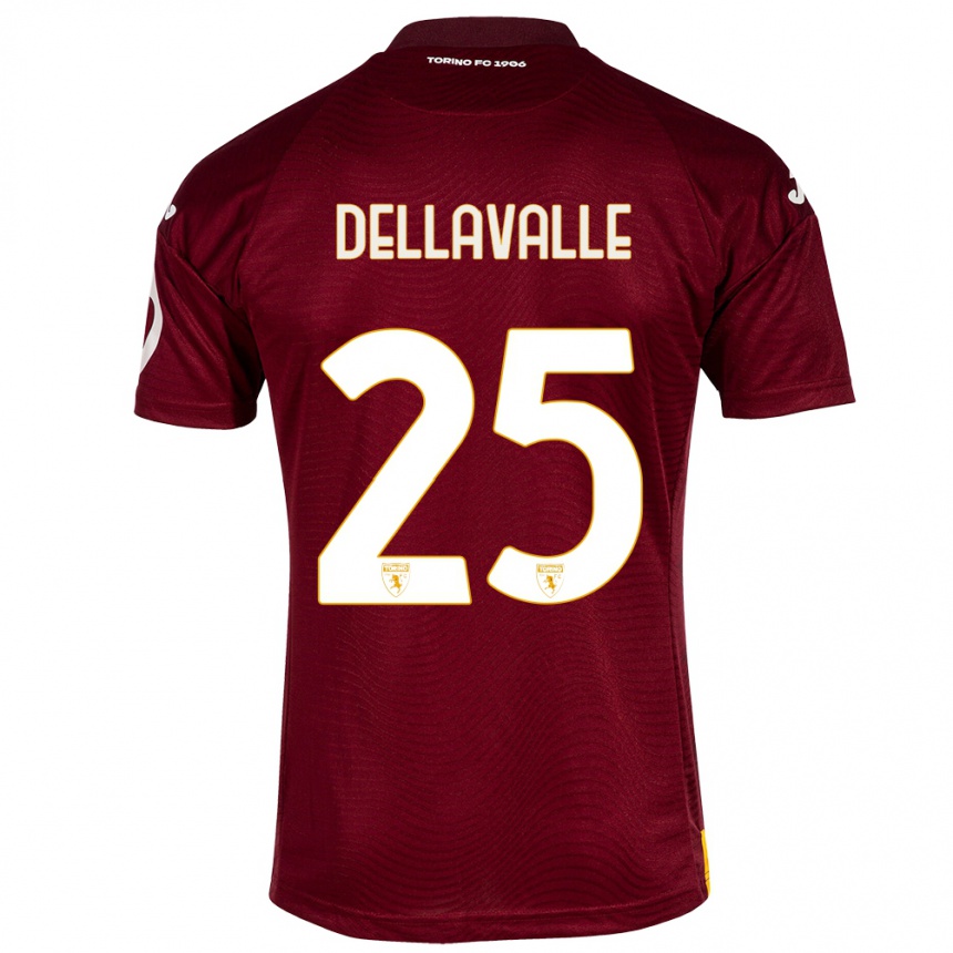 Niño Fútbol Camiseta Alessandro Dellavalle #25 Rojo Oscuro 1ª Equipación 2023/24 México