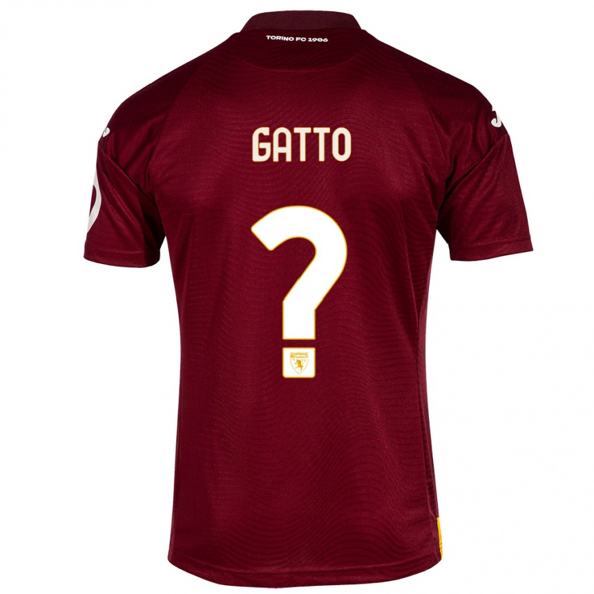 Niño Fútbol Camiseta Tommaso Gatto #0 Rojo Oscuro 1ª Equipación 2023/24 México