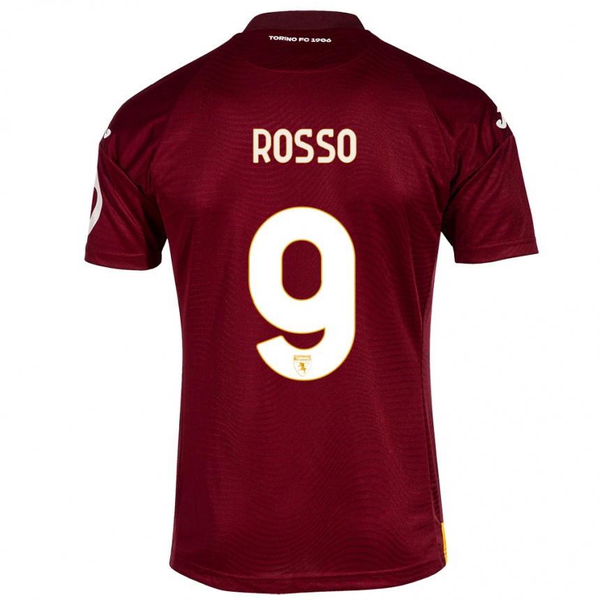 Niño Fútbol Camiseta Eleonora Rosso #9 Rojo Oscuro 1ª Equipación 2023/24 México