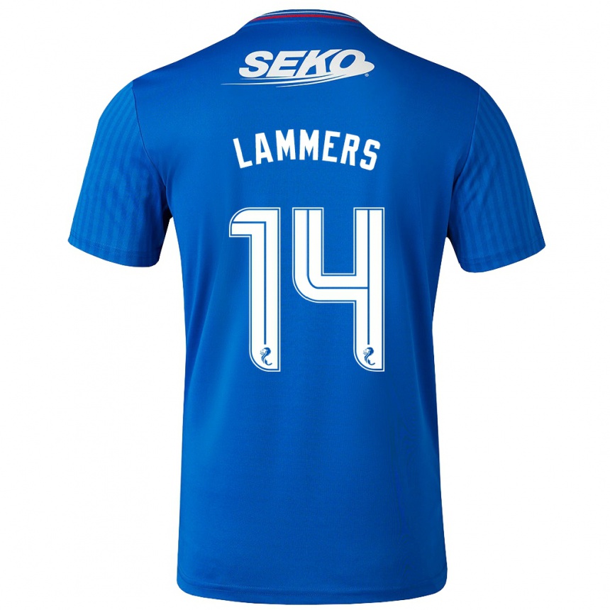 Niño Fútbol Camiseta Sam Lammers #14 Azul 1ª Equipación 2023/24 México