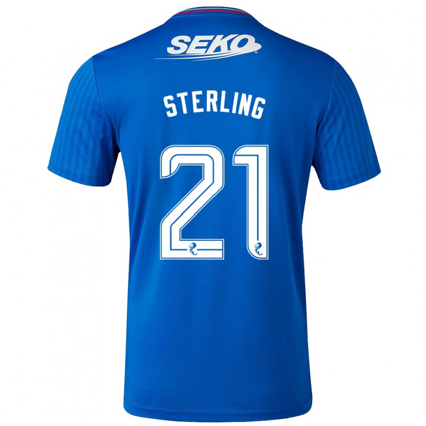 Niño Fútbol Camiseta Dujon Sterling #21 Azul 1ª Equipación 2023/24 México