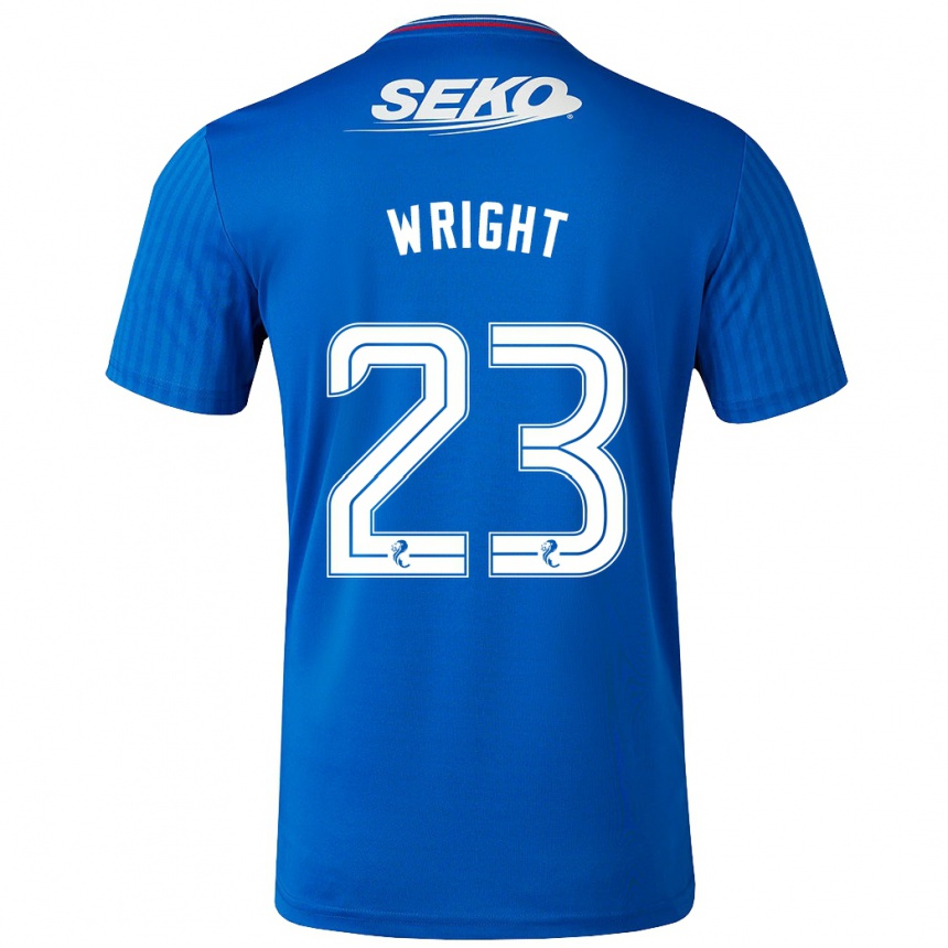 Niño Fútbol Camiseta Scott Wright #23 Azul 1ª Equipación 2023/24 México