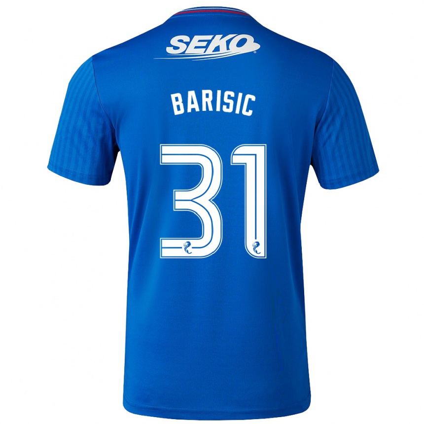 Niño Fútbol Camiseta Borna Barisic #31 Azul 1ª Equipación 2023/24 México