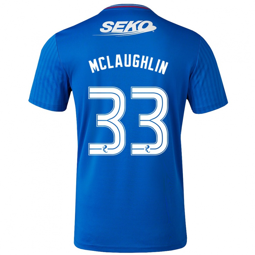 Niño Fútbol Camiseta Jon Mclaughlin #33 Azul 1ª Equipación 2023/24 México