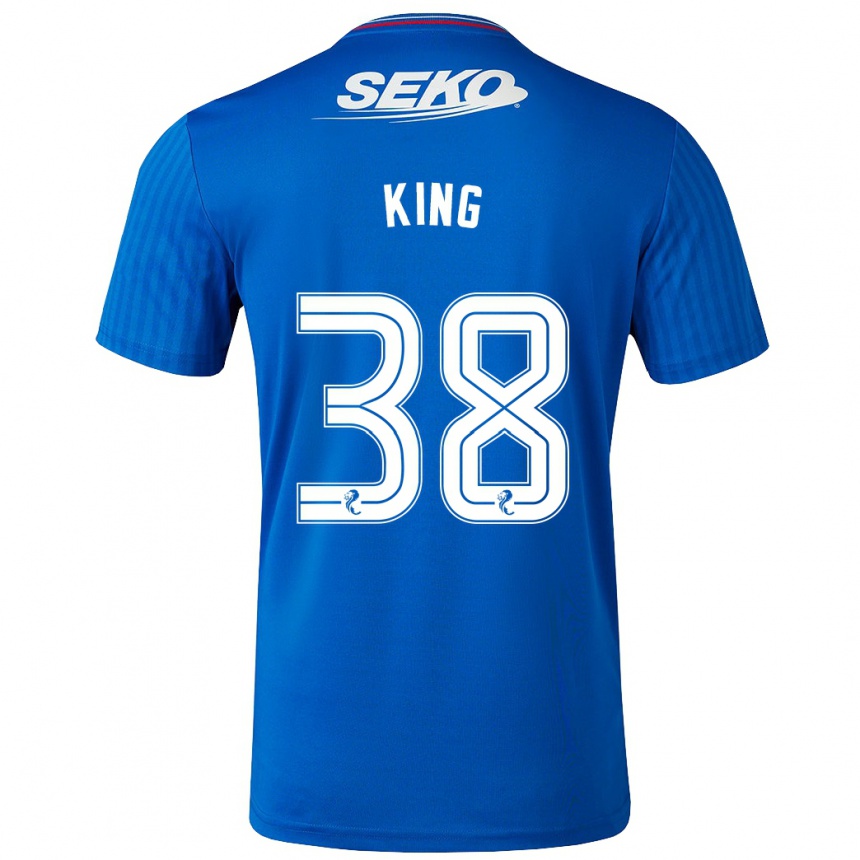 Niño Fútbol Camiseta Leon King #38 Azul 1ª Equipación 2023/24 México