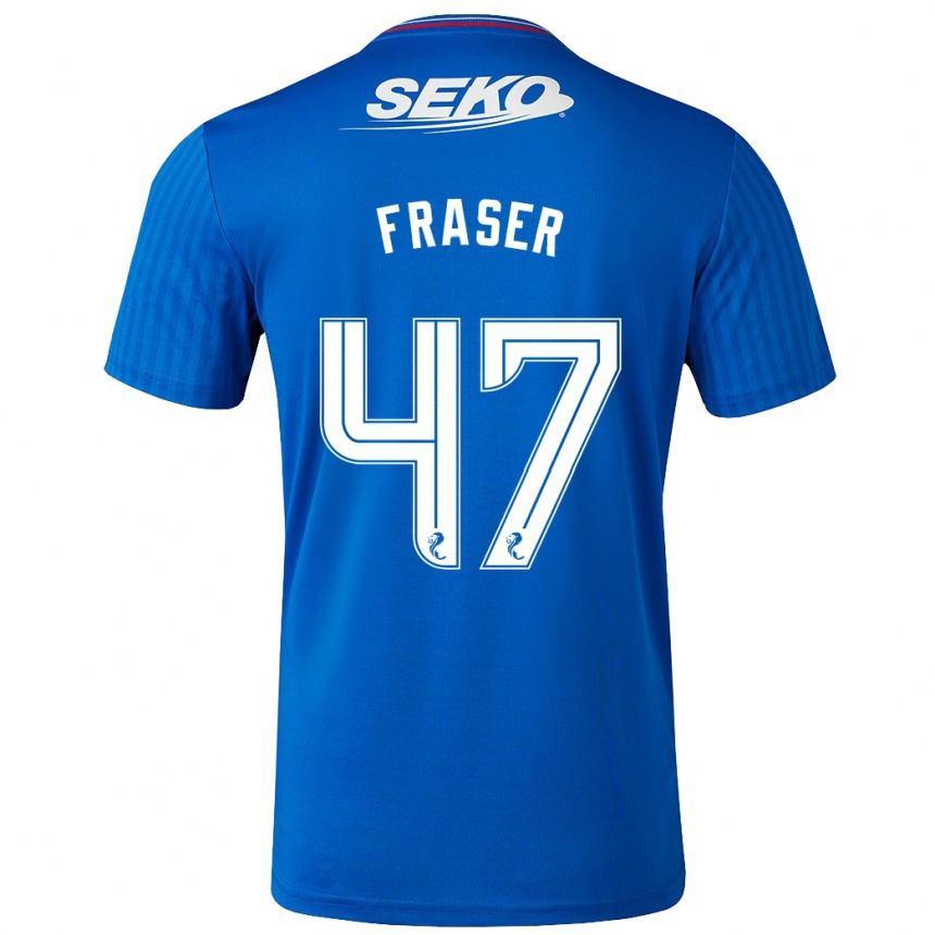 Niño Fútbol Camiseta Robbie Fraser #47 Azul 1ª Equipación 2023/24 México