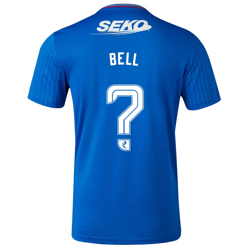 Niño Fútbol Camiseta Cameron Bell #0 Azul 1ª Equipación 2023/24 México