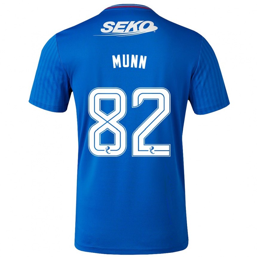 Niño Fútbol Camiseta Mason Munn #82 Azul 1ª Equipación 2023/24 México