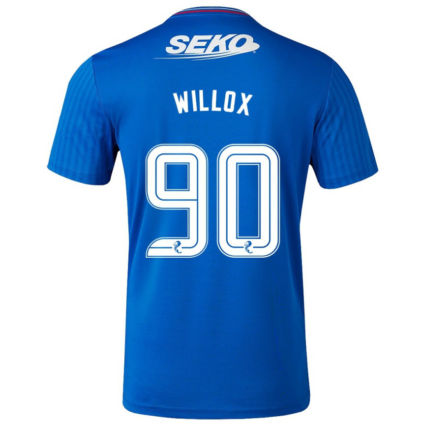 Niño Fútbol Camiseta Kieron Willox #90 Azul 1ª Equipación 2023/24 México