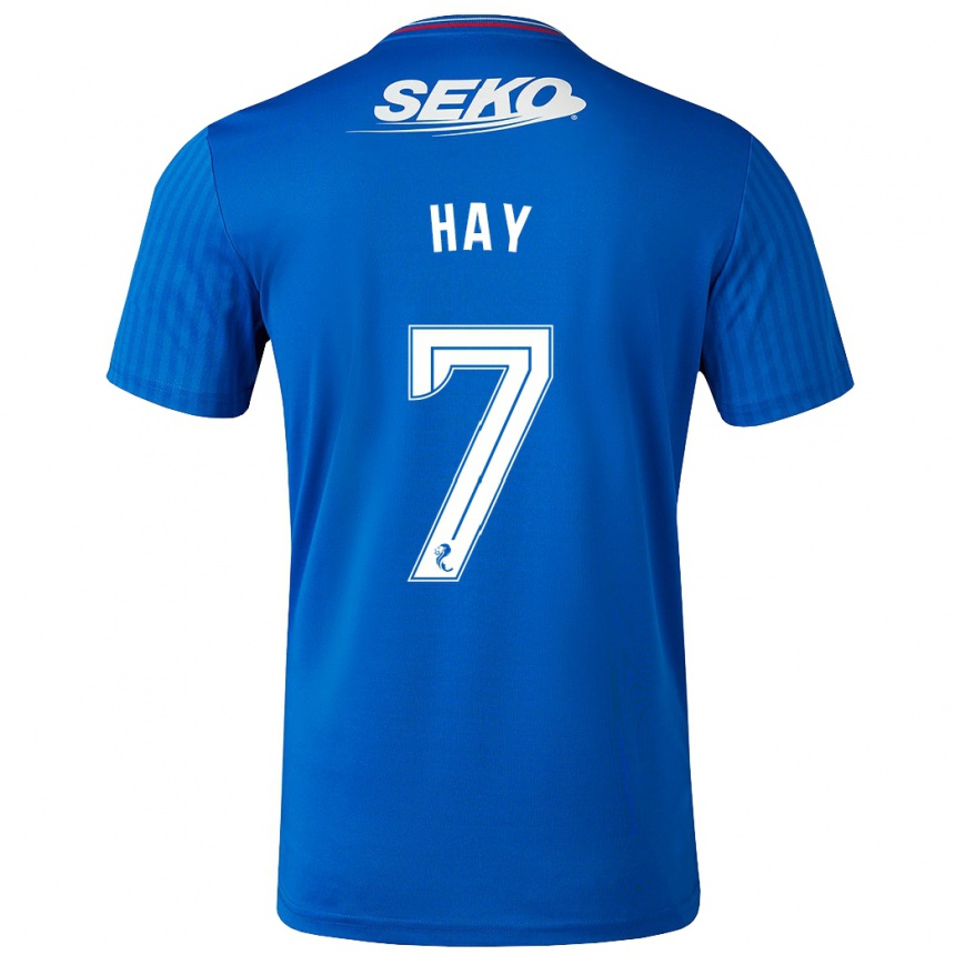 Niño Fútbol Camiseta Brogan Hay #7 Azul 1ª Equipación 2023/24 México