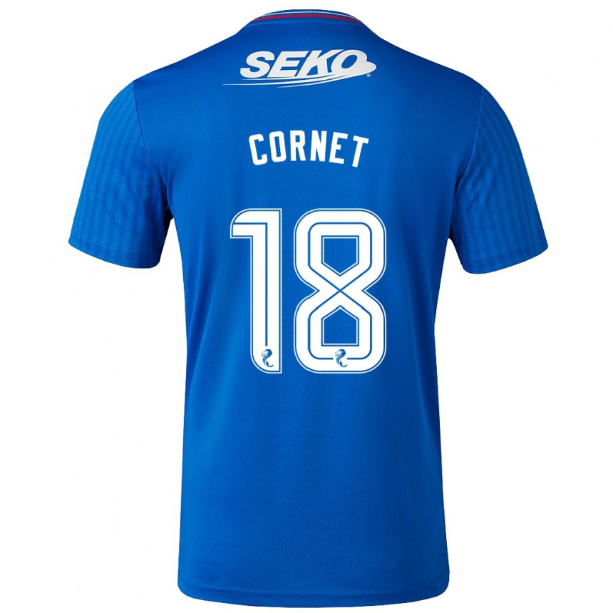 Niño Fútbol Camiseta Chelsea Cornet #18 Azul 1ª Equipación 2023/24 México